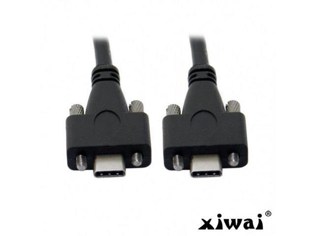 Xiwai Type-C Dual Screw Locking to Locking USB-C 10Gbps Data Cable USB 3.1 1.2m Panel Mount Type