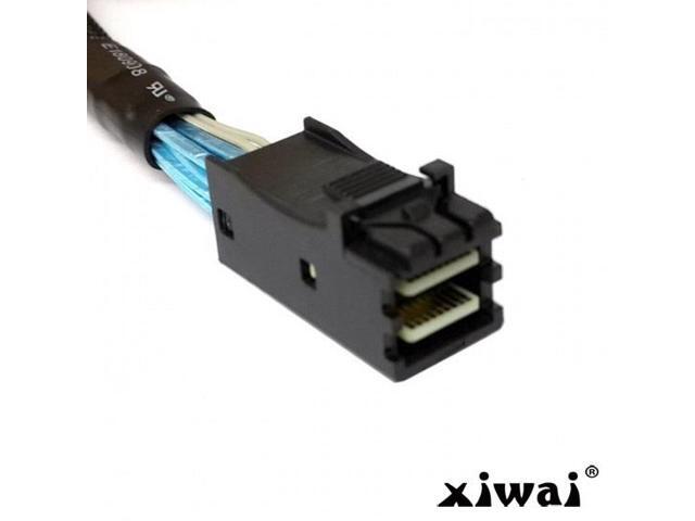 Xiwai Mini SAS SFF-8643 Host Internal to 4 SATA 7pin Target Hard Disk 6Gbps Data Server Raid Cable 1m