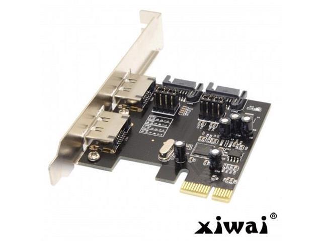 Xiwai PCI-E To 4 Ports SATA 3.0 ESATA PCIE SATA3 6Gbps Expansion Card PCI-E Adapter