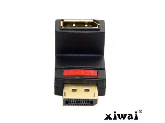 Xiwai Up Angled 90 Degree DP DisplayPort Male to Female Extension Adapter