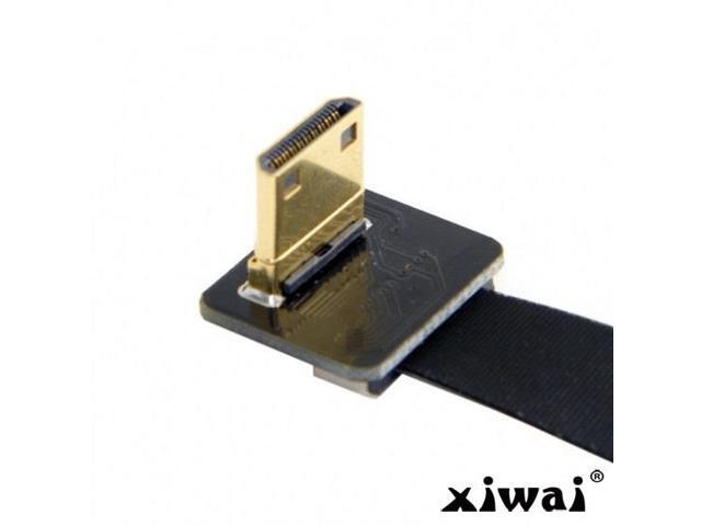 Xiwai CYFPV 90 Degree Up Angled FPV Mini HDMI Male to HDMI Male FPC Flat Cable 20cm for FPV HDTV Multicopter Aerial Photography