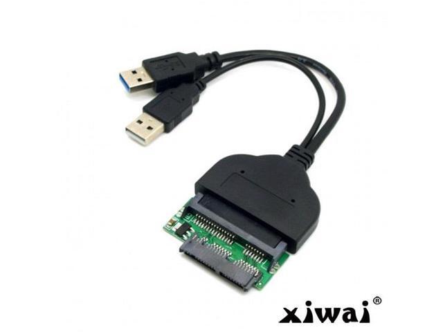 Xiwai 1set USB 3.0 to SATA 22Pin & SATA to Micro SATA Adapter for 1.8' 2.5' Hard Disk Driver With Extral USB Power Cable