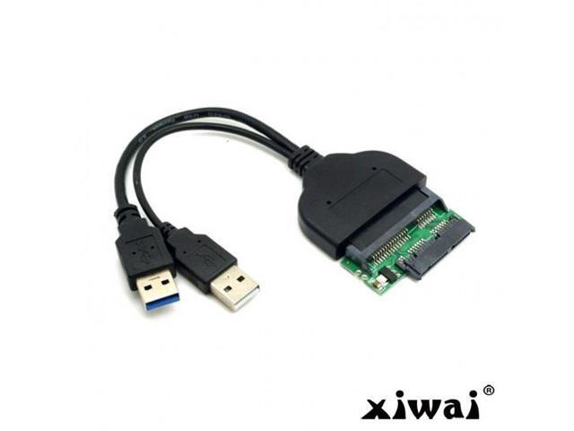Xiwai 1set USB 3.0 to SATA 22Pin & SATA to Micro SATA Adapter for 1.8' 2.5' Hard Disk Driver With Extral USB Power Cable