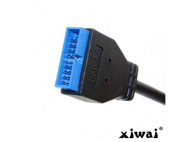 Xiwai USB 3.1 Front Panel Header to USB3.0 19Pin Header Extension Cable 20cm for ASUS Motherboard