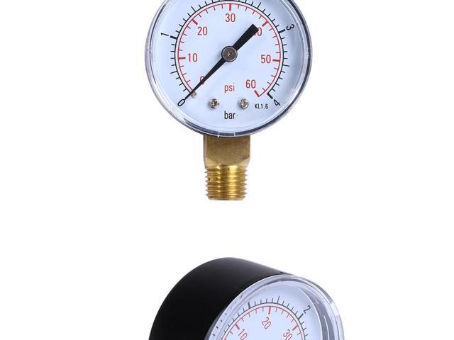 TS-50-4bar 0-4bar/0-60psi NPT Dial Display Pressure Gauge Measuring Manometer