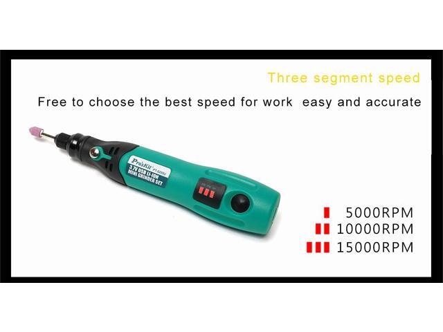 Proâ?skit PT-5205U 3.7V Various Speed Mini Electric Drill Rechargeable Screwdriver USB Grinder Set Electric Drill Engraver for Grinding