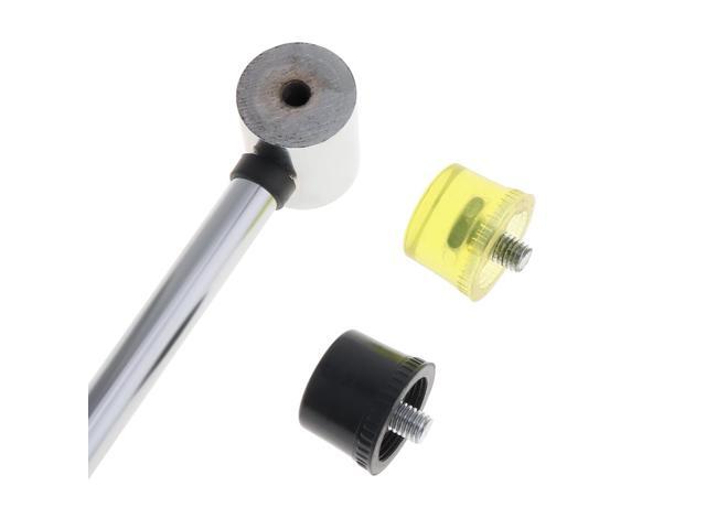 40mm Rubber Hammer Double Faced Work Glazing Window Nylon Hammer with Round Head and Non-slip Handle DIY Hand Tool