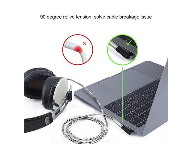 Angle 35mm Audio Adapter 18 TRRS Stereo Headphone Connector Male to Female Compatible with Headset Tablets MP3 PlayersGame ControllerSpeakersBlack