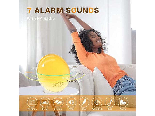 Sunrise Alarm Clock Wake up Light up Alarm Clock Sunrise Wake up Light Alarm Clock for Bedroom Sunlight Alarm Clock Kids Smart Digital Clock Radio...