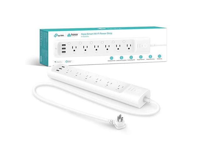 Plug Power Strip HS300, Surge Protector with 6 Individually Controlled Smart Outlets and 3 USB Ports, Works with Alexa & Google Home, No Hub Required photo