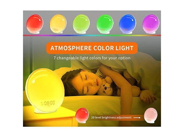 Sunrise Alarm Clock Wake up Light up Alarm Clock Sunrise Wake up Light Alarm Clock for Bedroom Sunlight Alarm Clock Kids Smart Digital Clock Radio...