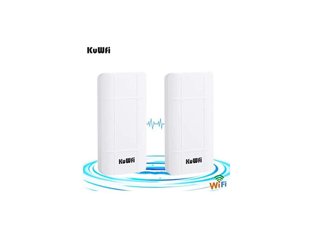 2Pack Long Range WiFi Extender Outdoor Wireless Bridge 24GHz 300Mbps Preconfigured Nano Station Indoor Outdoor Point to Point Wireless Bridge...