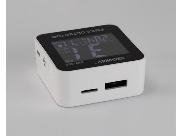 SNDWAY SW-825 Digital Air Quality Monitor PM2.5 Detector tester Gas monitor/Gas analyzer/Temperature humidity meter Diagnostic tool