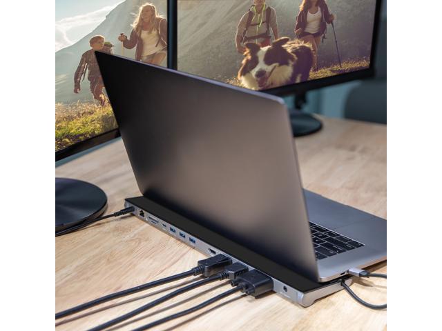 j5create - USB-C Triple Display Docking Station - Black - image 7