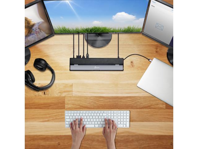 j5create - USB-C Triple Display Docking Station - Black - image 8