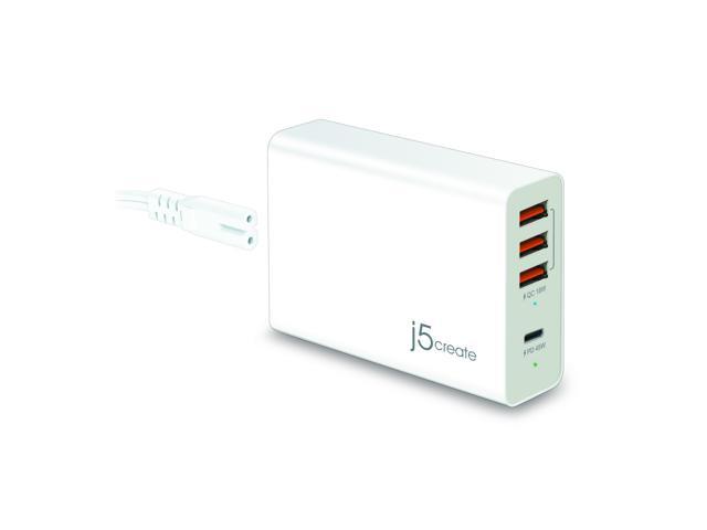 j5create 63W PD USB™ 4-Port PD Super Charger