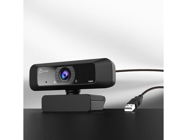 j5create - USB HD Webcam with 360° Rotation - Black - image 5