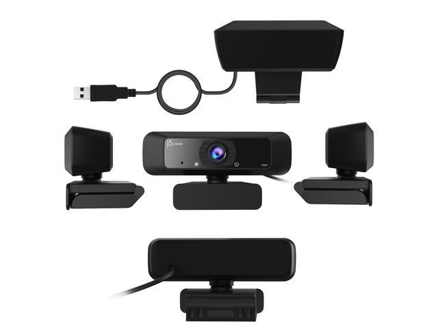 j5create - USB HD Webcam with 360° Rotation - Black - image 4