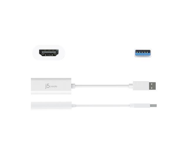 j5create - USB to HDMI Multi-Monitor Adapter - White - image 6