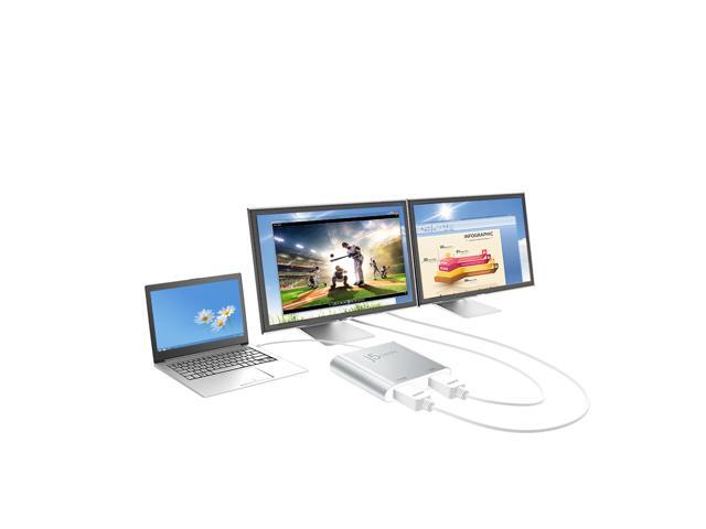j5create - USB 3.0 to Dual HDMI Multi-Monitor Adapter - Silver - image 8