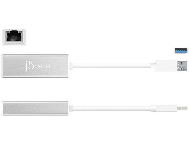 j5create - USB 3.0 Gigabit Ethernet Adapter - Silver - image 7