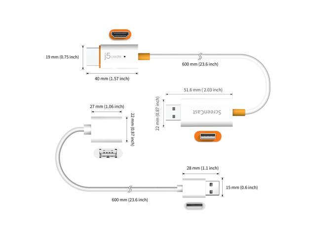 j5create - ScreenCast Wireless Display Adapter - White - image 4
