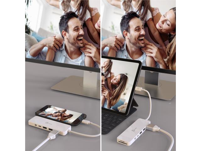 j5create - USB-C Multi-Port Hub with Power Delivery for Mac, PC and More - White - image 6