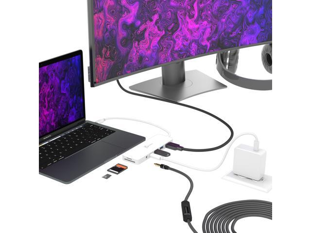 j5create - USB-C Multi-Port Hub with Power Delivery for Mac, PC and More - White - image 4