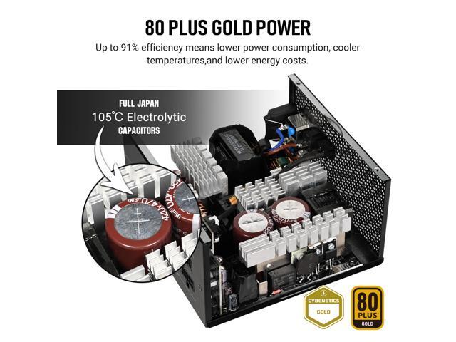 PCCOOLER CPS YN1000 Fully Modular Power Supply, 80 PLUS Gold 1000W PSU, 12V-2x6 Cable, ATX 3.1 & PCIe 5.1 Ready, 105°C Rated Japanese Capacitors,...