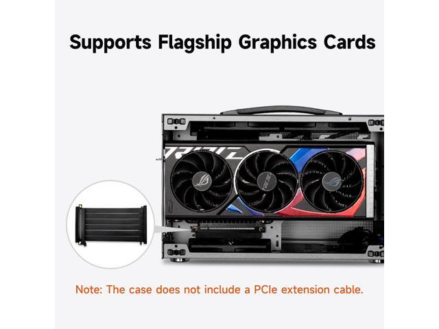 PCCOOLER CPS K101 MESH PC Case, Portable Desktop Mini ITX Case, Four-side SPCC Mesh Panel, 3 x 12015 Fans Pre-installed, Clip-on Quick Release Side...
