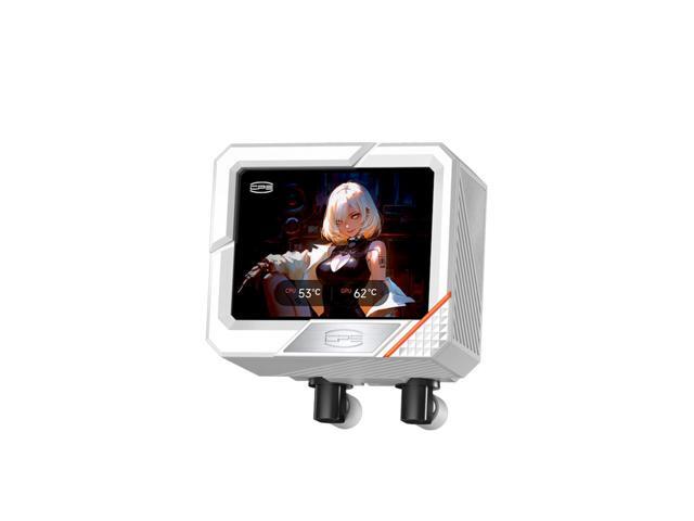 PCCOOLER CPS GT240 ARGB Display AIO CPU Liquid Cooler, 240mm Radiator, 280W TDP, Customizable 3.5' IPS LCD Cyber Style Display, Ceramic Bearing,...