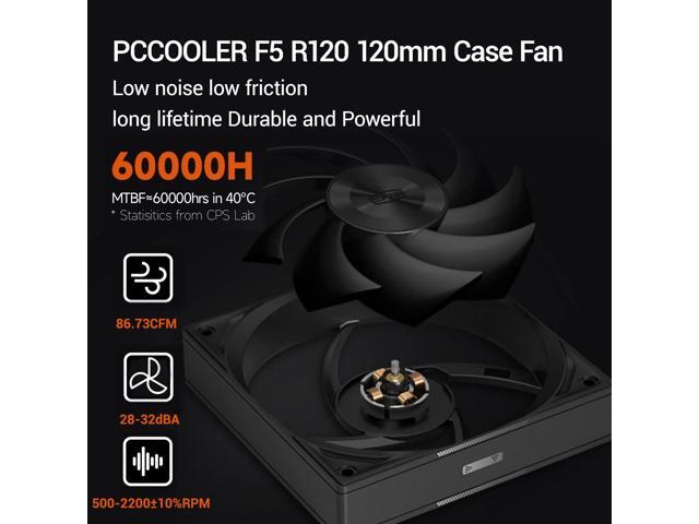 PCCOOLER CPS RZ620 Dual Tower CPU Air Cooler, 6 Heat Pipes, 275W TDP, Aluminum Top Cover, 157.5mm Tall, 120mm PWM Silent Fans w/ 3 Modes, for Intel...