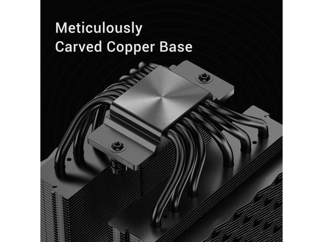 PCCOOLER CPS RZ620 Dual Tower CPU Air Cooler, 6 Heat Pipes, 275W TDP, Aluminum Top Cover, 157.5mm Tall, 120mm PWM Silent Fans w/ 3 Modes, for Intel...