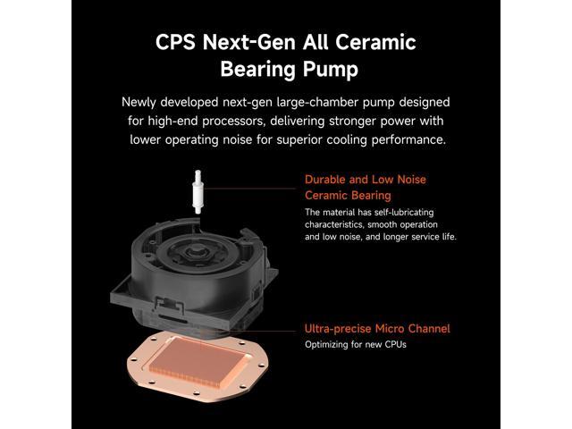PCCOOLER CPS DS360Pro Digital AlO CPU Liquid Cooler, 360mm Radiator, 310W TDP, ARGB LEDs & Digital Display, Aluminum Pump Cover, for Intel...