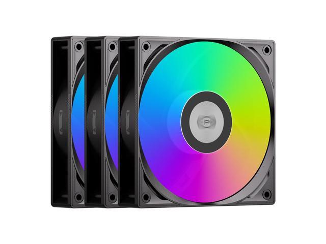 PCCOOLER CPS F3 S120 ARGB Performance 120mm Case Fans, 4-Pin PWM Silent PC Fans up to 2200RPM, Daisy Chain Computer Fans with Sealed Hydraulic.
