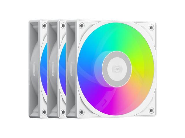 PCCOOLER CPS F3 S120 ARGB Performance 120mm Case Fans, 4-Pin PWM Silent PC Fans up to 2200RPM, Daisy Chain Computer Fans with Sealed Hydraulic.