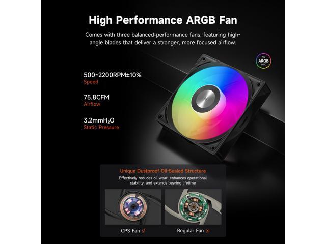 PCCOOLER CPS GT360M ARGB Display AIO CPU Liquid Cooler, 300W TDP, Customizable 2.8' IPS LCD Display, Ceramic Bearing Pump, High Performance Fans,...
