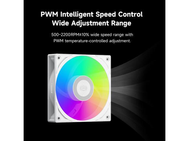 PCCOOLER CPS F3 S120 ARGB Performance 120mm Case Fans, 4-Pin PWM Silent PC Fans up to 2200RPM, Daisy Chain Computer Fans with Sealed Hydraulic...