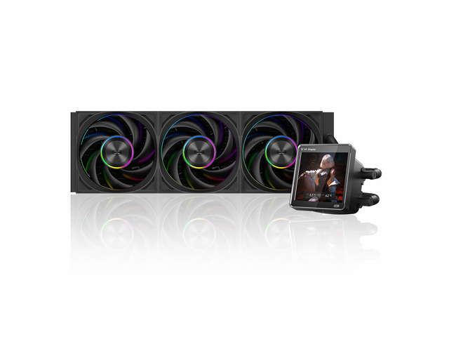 PCCOOLER CPS DT360 ARGB Display AIO CPU Liquid Cooler, 360mm Radiator, 320W TDP,