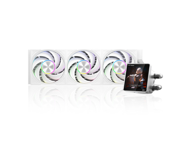 PCCOOLER CPS DT360 ARGB Display AIO CPU Liquid Cooler, 360mm Radiator, 320W TDP,