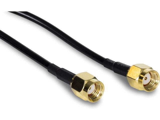 TRENDnet TEW-LB101, Magnetic Dual Antenna Mounting Base Stand RP-SMA Female with RP-SMA Male Extension Cable 1m (3.3 ft.), Black