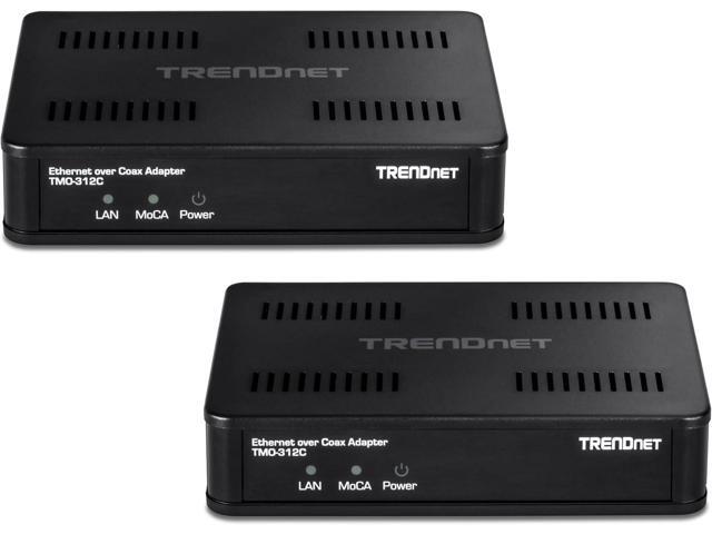 TRENDnet TMO-312C2K, Ethernet over Coax 2.5Gbps Adapter (2-Pack)