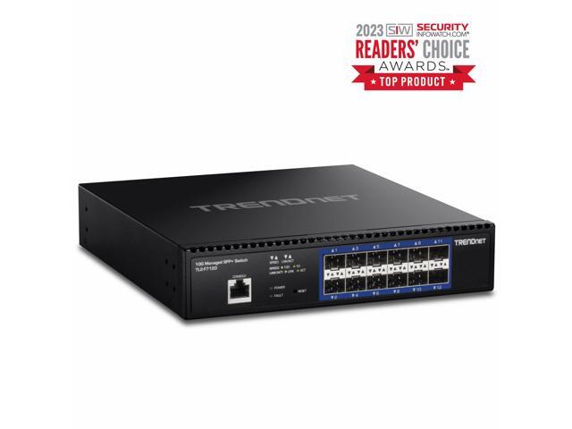 TRENDnet TL2-F7120, 12-Port 10G Layer 2 Managed SFP+ Switch