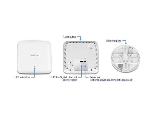 TRENDnet TEW-921DAP, AX1800 Dual Band WiFi 6 PoE+ Access Point