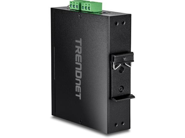 TRENDnet Industrial 10G PoE++ Injector, TI-IG319, 1 x 10 Gigabit PoE++ Port (Data + PoE Out), 1 x 10 Gigabit Port (Data in), Supports PoE (15.4W),...