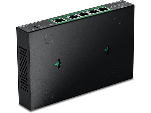 TRENDnet 5-Port Gigabit PoE++ Powered Managed Switch with PoE Passthrough, TPE-B541, 1 x Gigabit PoE++ Input, 4 x Gigabit PoE+ Output, 60W PoE...