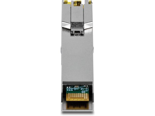 TRENDnet 1000BASE-T Industrial SFP RJ45 Copper Module, TI-MGBRJ, Supports Data Rates up to 1.25Gbps, NDAA TAA Compliant, Lifetime Protection