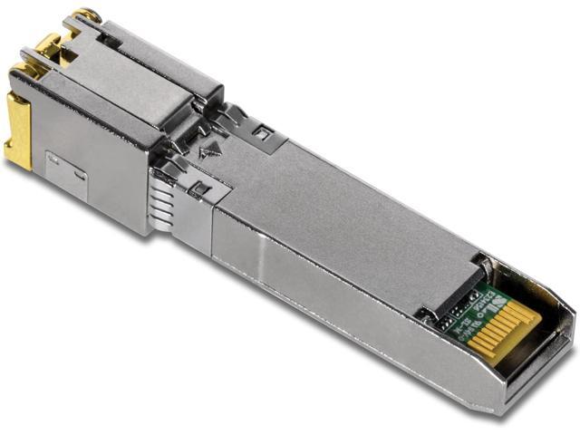 TRENDnet 2-Pack 10G RJ-45 Copper SFP+ Modules, TEG-10GBRJ/2, Convert A Standard SFP+ Slot Into A RJ-45 Multi-Gigabit Port, Connect Devices Up to...