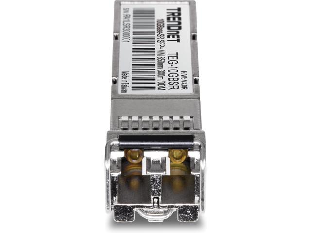 TRENDnet 2-Pack 10GBASE-SR SFP+ Multi Mode LC Modules, TEG 10GBSR/2, Supports Distances up to 300m (984 feet), Hot Pluggable Fiber SFP+...