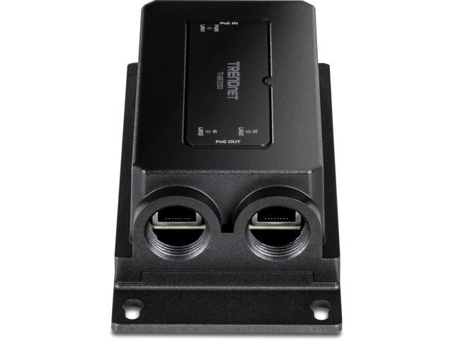 TRENDnet 2-Port Industrial Outdoor Gigabit PoE++ Extender, Extends PoE++ Connection up to 200m (656 ft.) for up to 2 Devices, TI-BE200